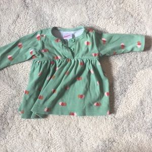 Green dress with long sleeves from Hanna Andersson